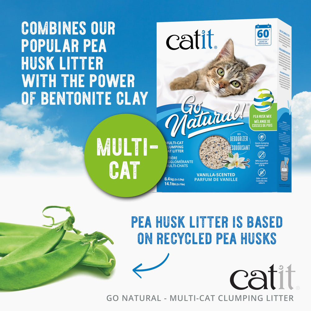 Catit gros plan des granules végétales montrant texture douce et agglomération