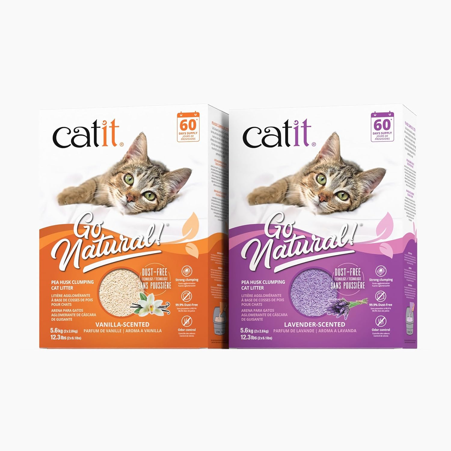 Catit gros plan sur la texture granulée montrant absorption efficace