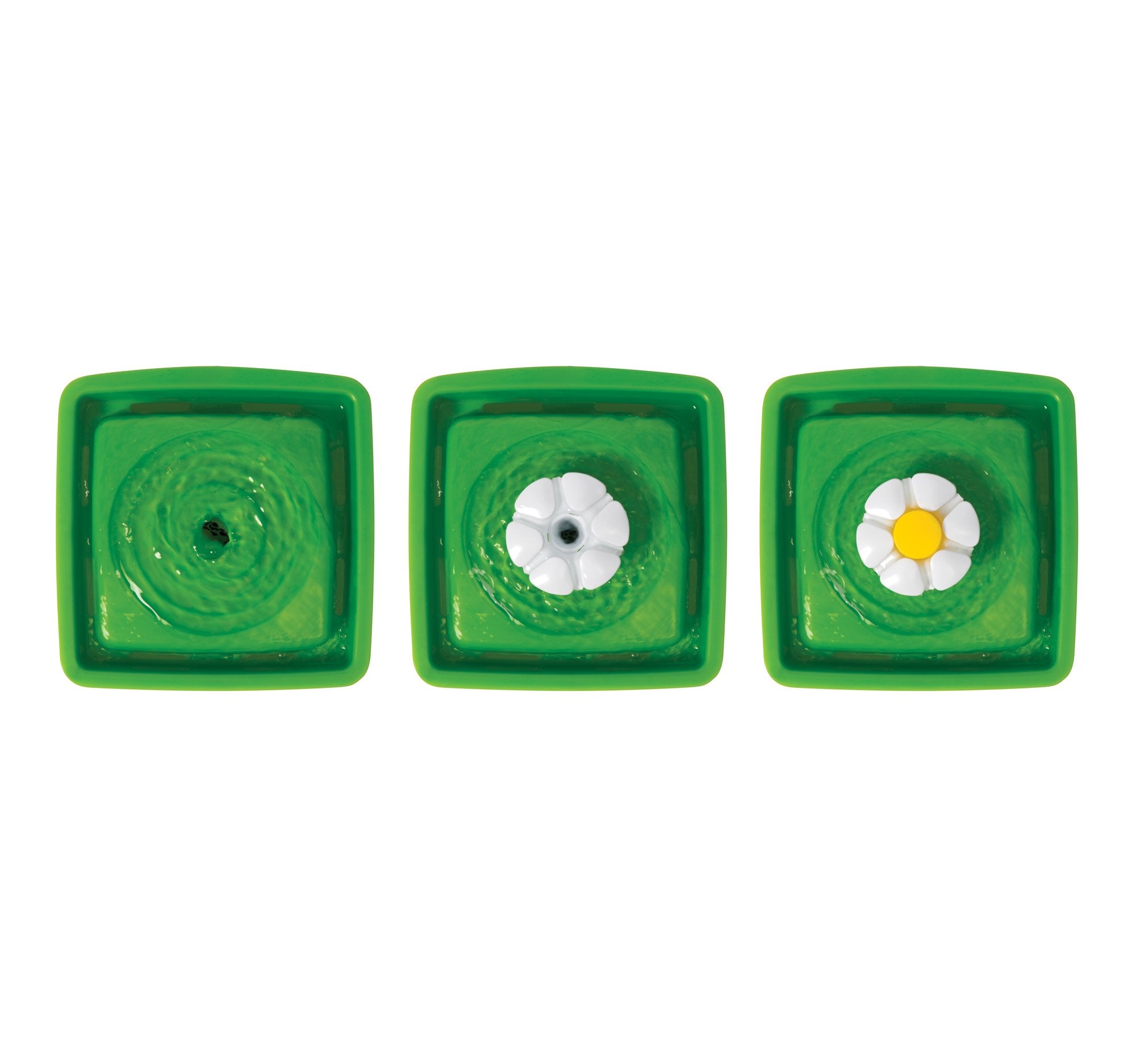 Catit mini flower placée dans cuisine, solution compacte et pratique