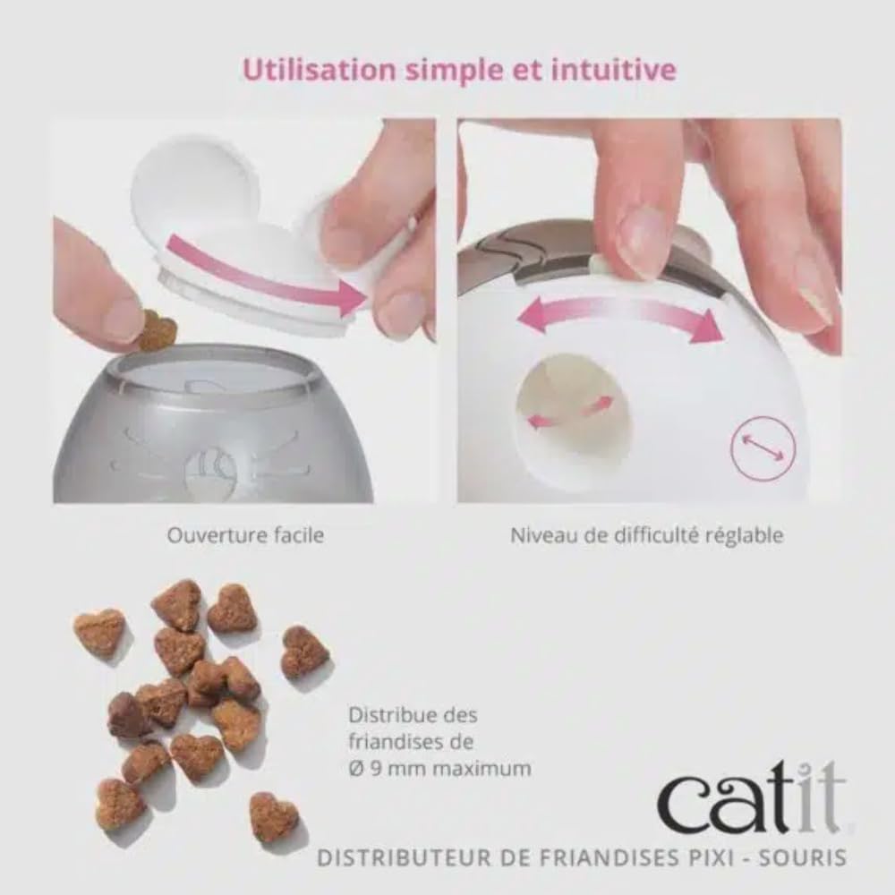 Catit PIXI version coq colorée attirant l'attention du chat