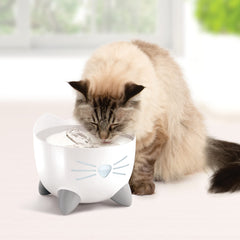 Catit PIXI gros plan fenêtre niveau d'eau, indicateur visible pratique