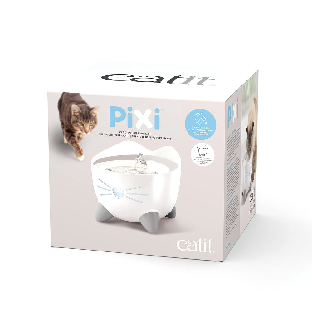 Catit PIXI en intérieur avec chat, stimule l'hydratation quotidienne