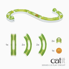 Catit balle de circuit en mouvement pour stimulation visuelle nocturne