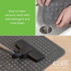 Catit tapis avec chat en usage réduit la dispersion de litière