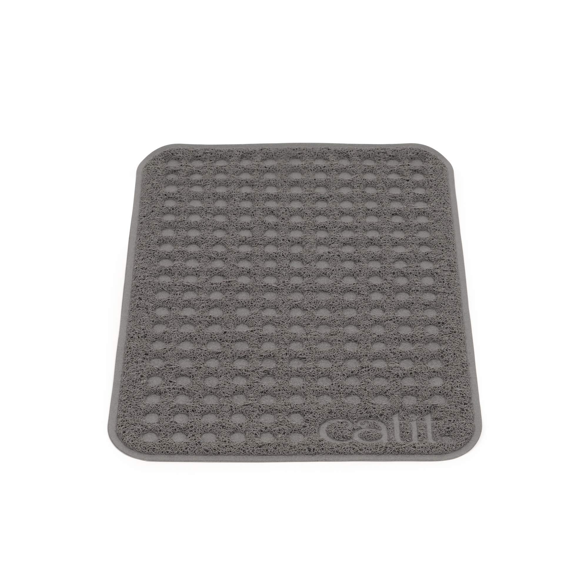 Catit tapis face avant montrant protection du sol et capture de litière