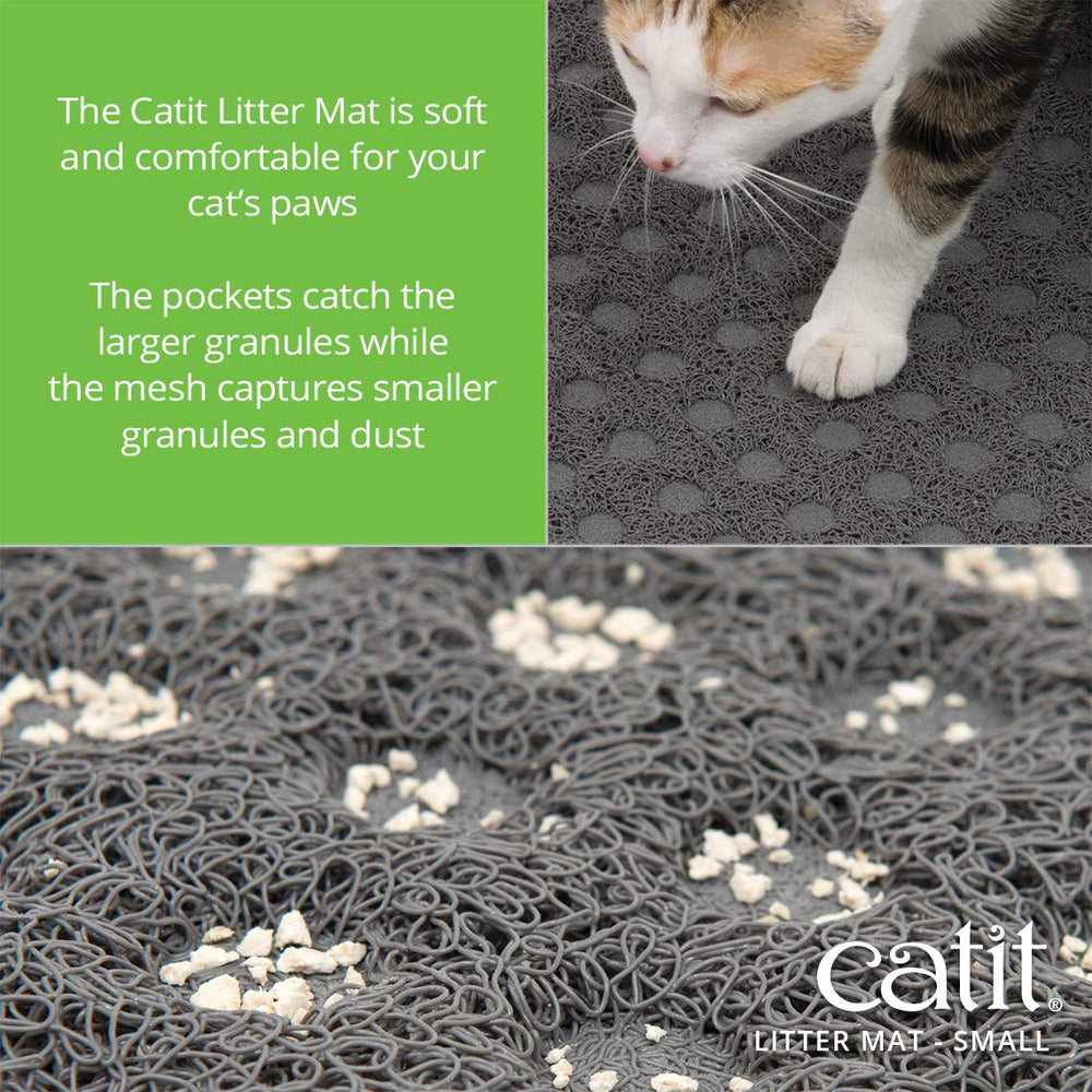 Catit gros plan texture attrape la litière et protège les pattes