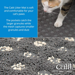 Catit gros plan texture retient efficacement les granulés