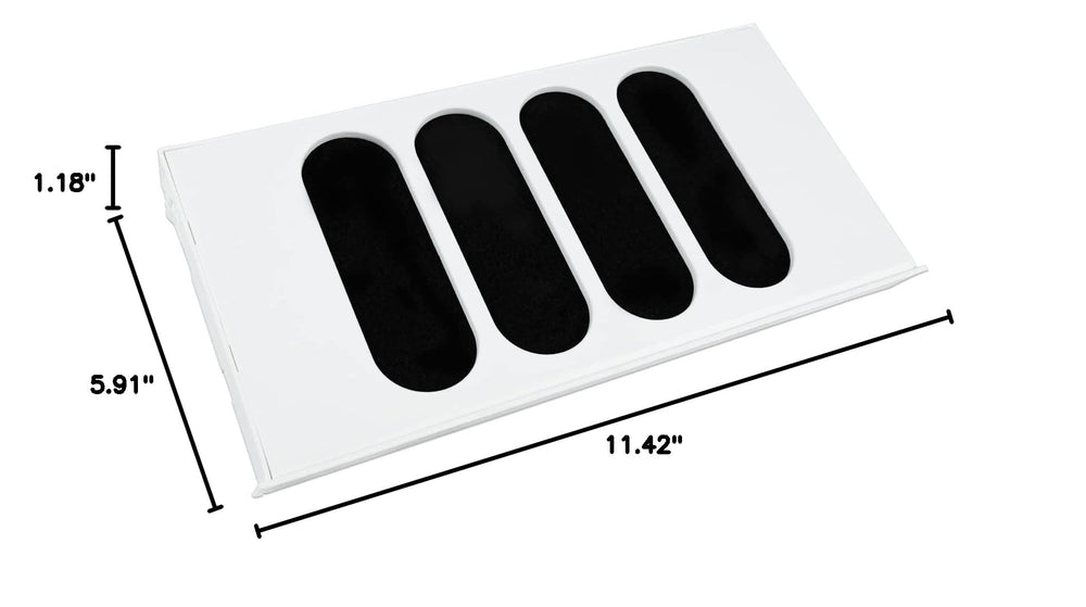 CATLINK boîte filtre à l'échelle montrant dimensions pour compatibilité