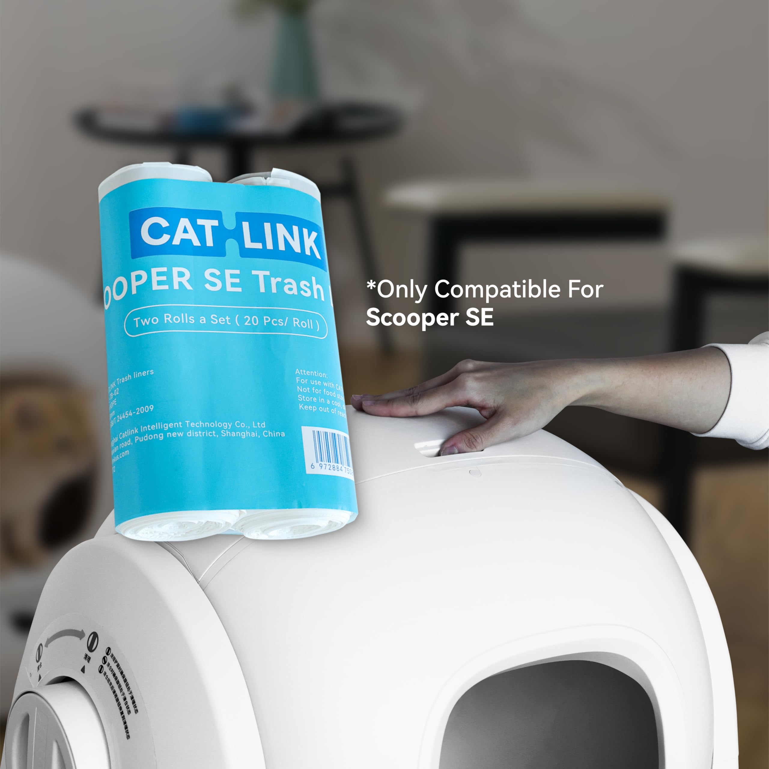 CATLINK gros plan rouleau illustrant texture et déroulement facile pour gain de temps