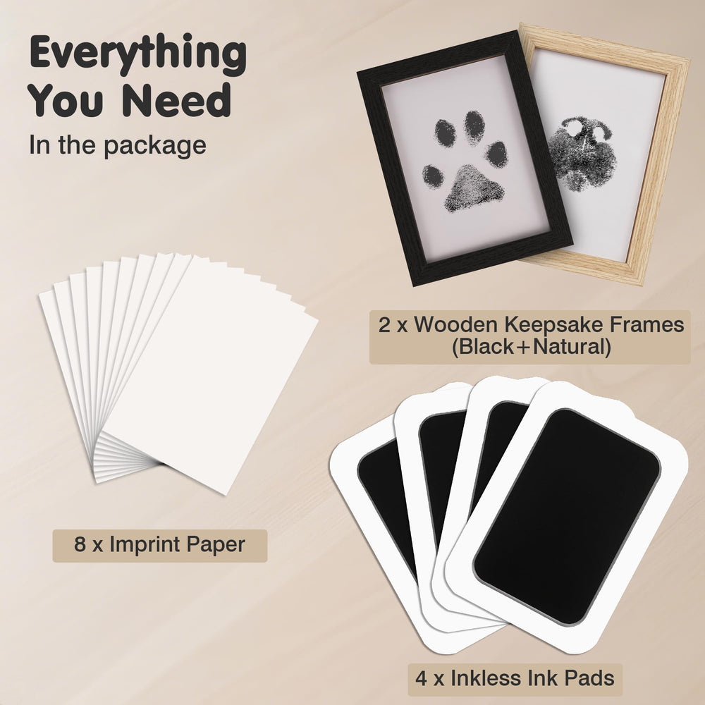 catose carte avec empreinte de patte nette prêt à encadrer souvenir durable