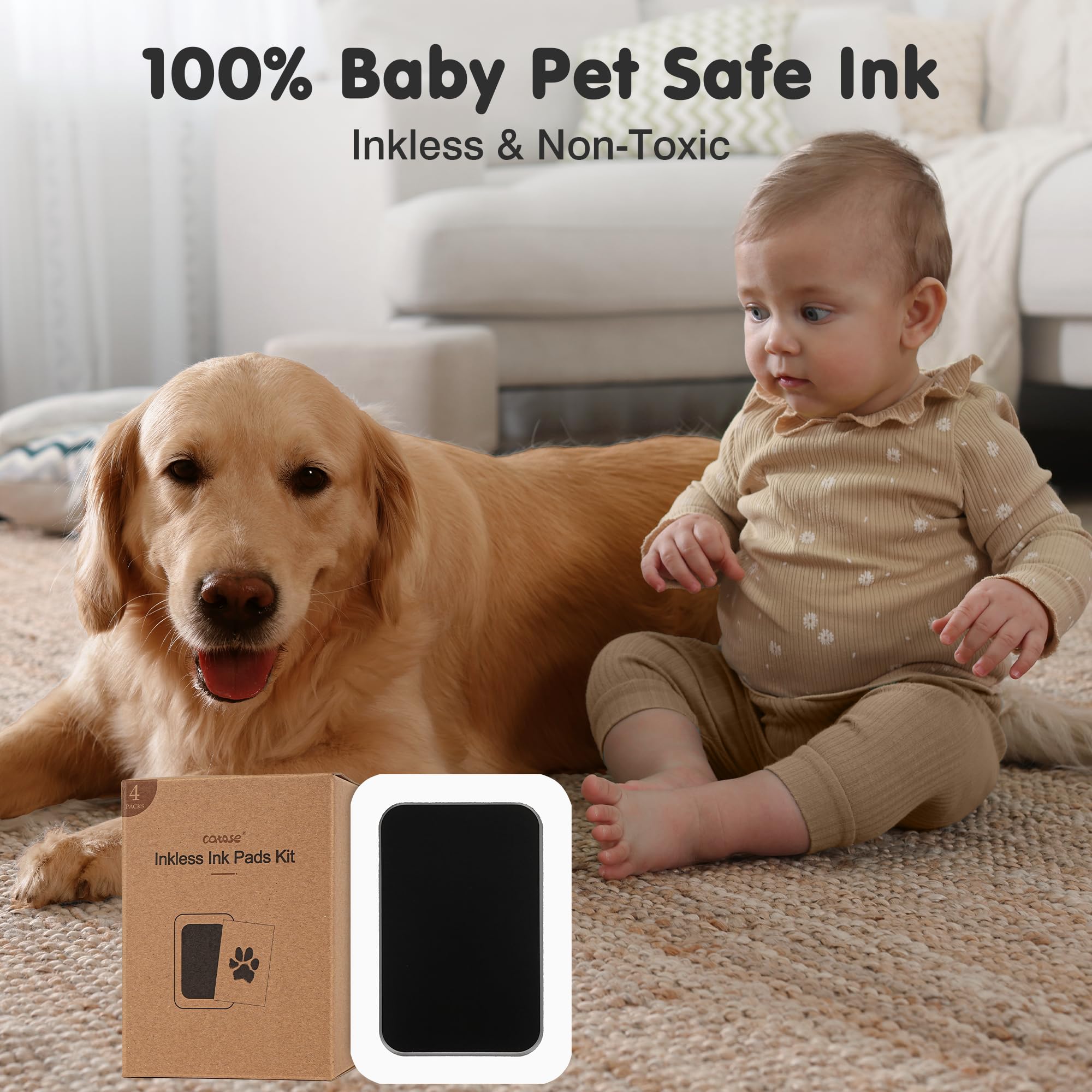 catose empreinte de bébé sur carte sécuritaire sans contact d’encre