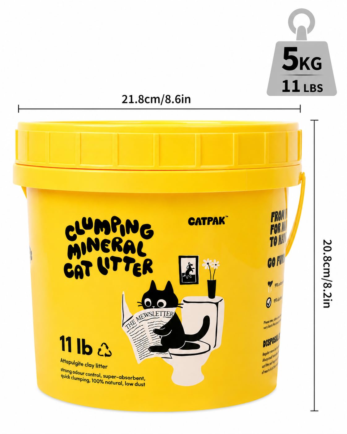 CATPAK gros plan des granulés minéraux doux pour pattes