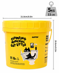 CATPAK gros plan des granulés minéraux doux pour pattes