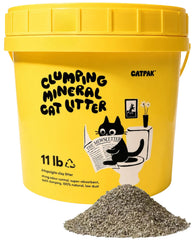 CATPAK seau avant montrant taille pratique et poignée facile