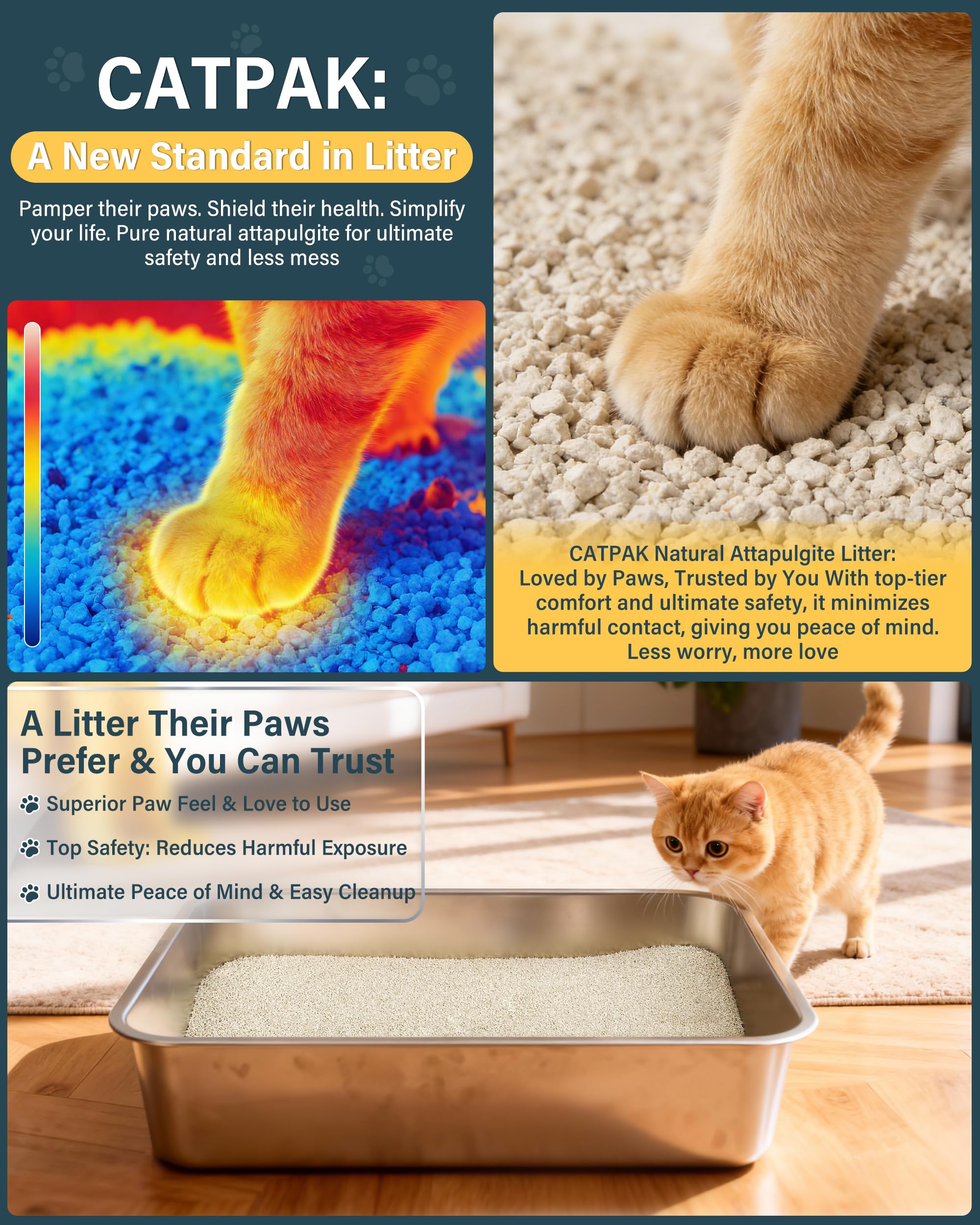 CATPAK versement sans poussière démontrant manipulation propre