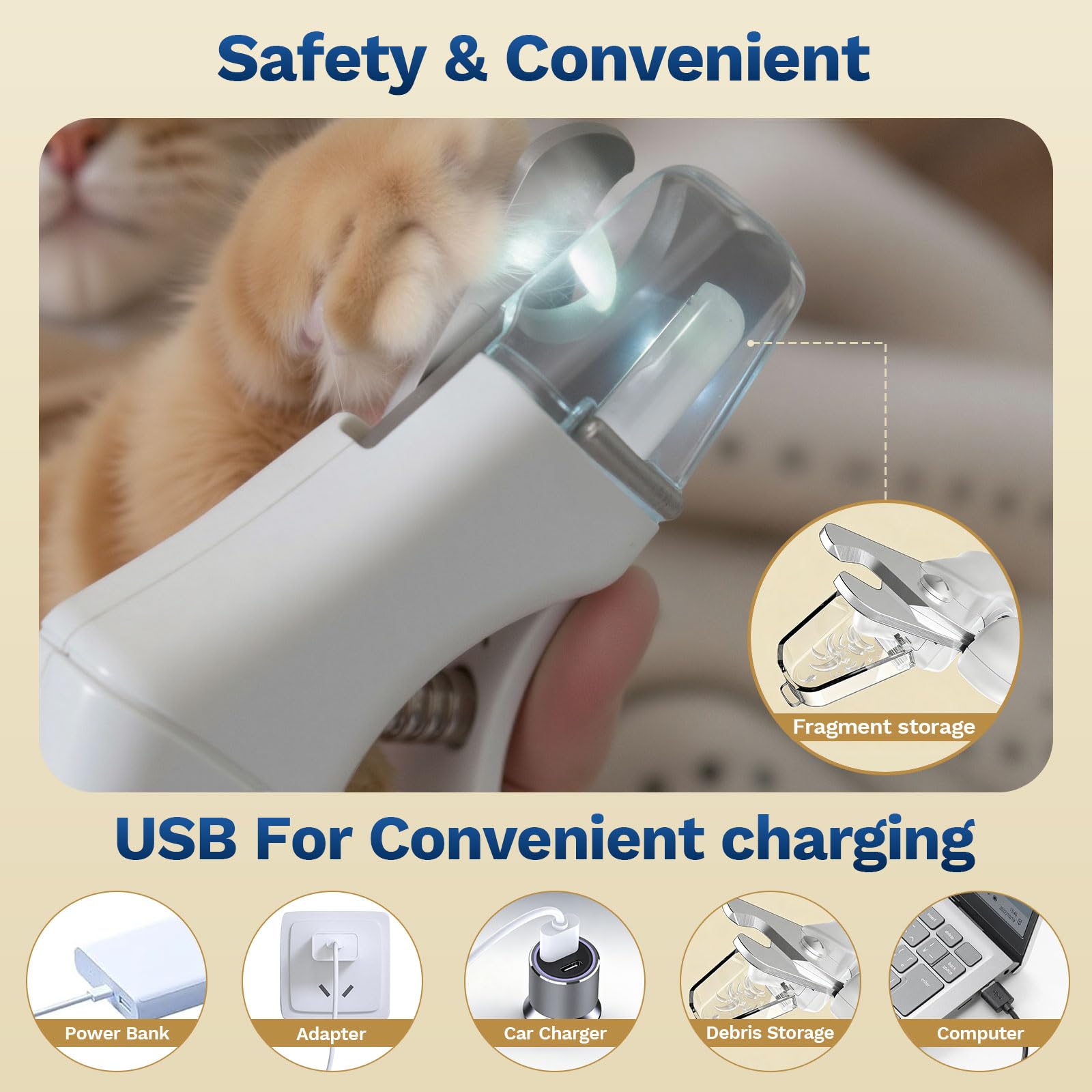 Catpick care tête de broyeur pour lisser bords et éviter arêtes