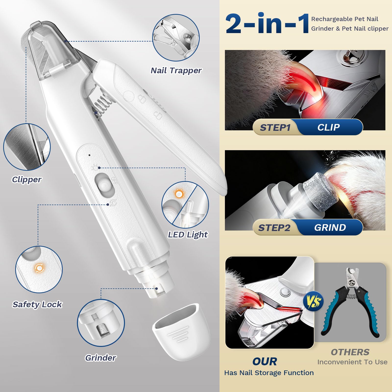Catpick care lame en acier inoxydable pour une coupe précise