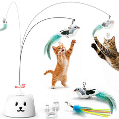 CATPICK vue frontale du jouet et emballage montrant l'équipement et l'usage