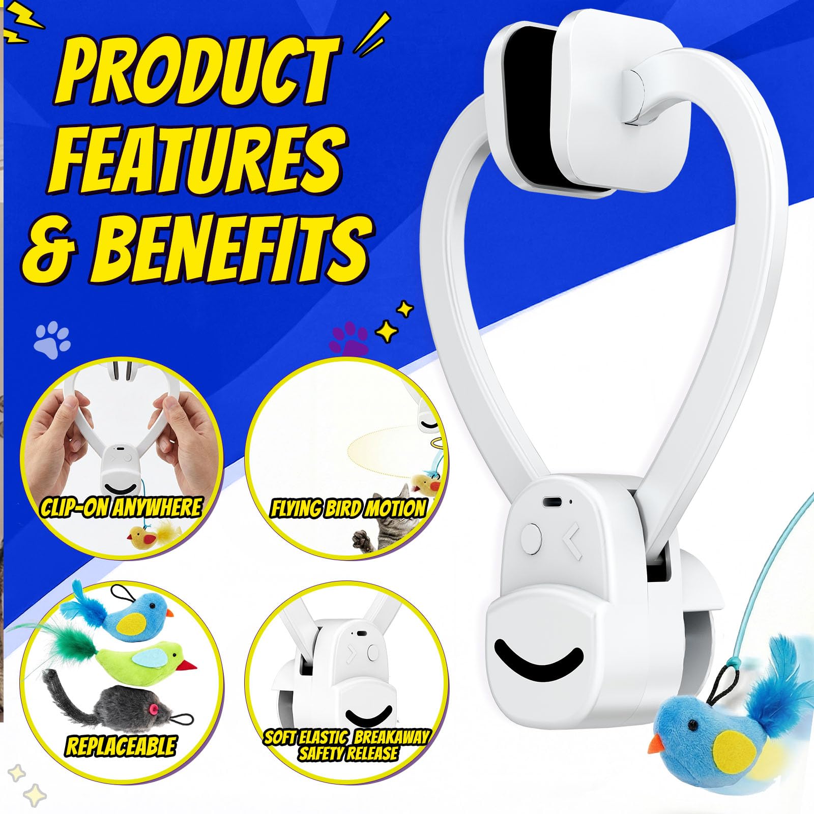 CATPICK gros plan de la souris incluse favorisant pounce et exercice actif