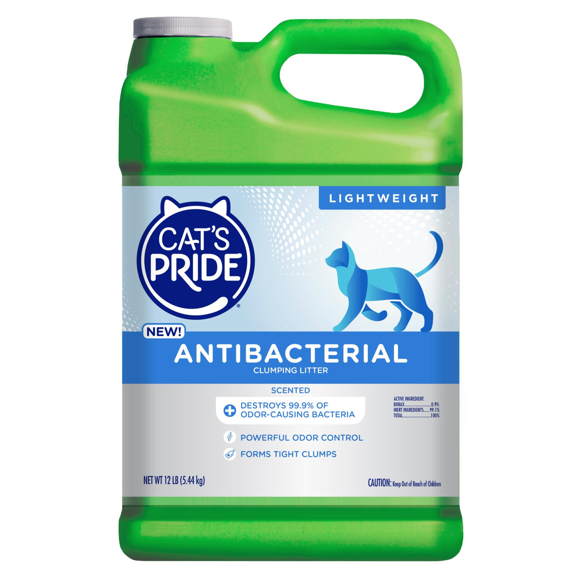 Cat's Pride bidon face montrant le format pratique et facilité de transport