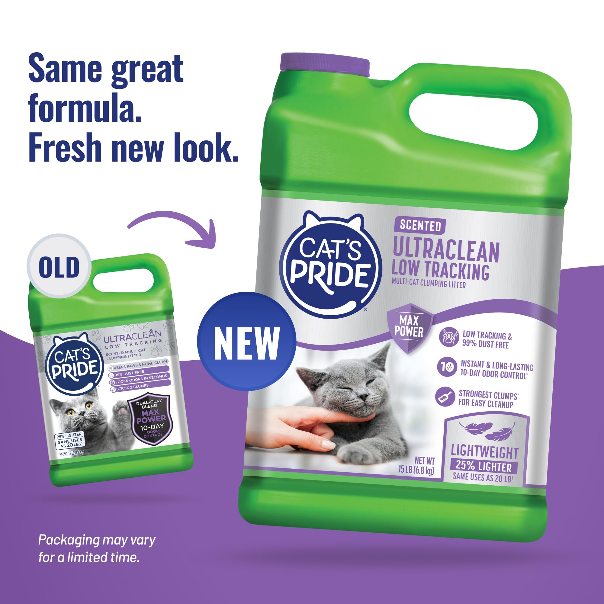 Cat's Pride gros plan des granules à faible traînée pour moins de poussière