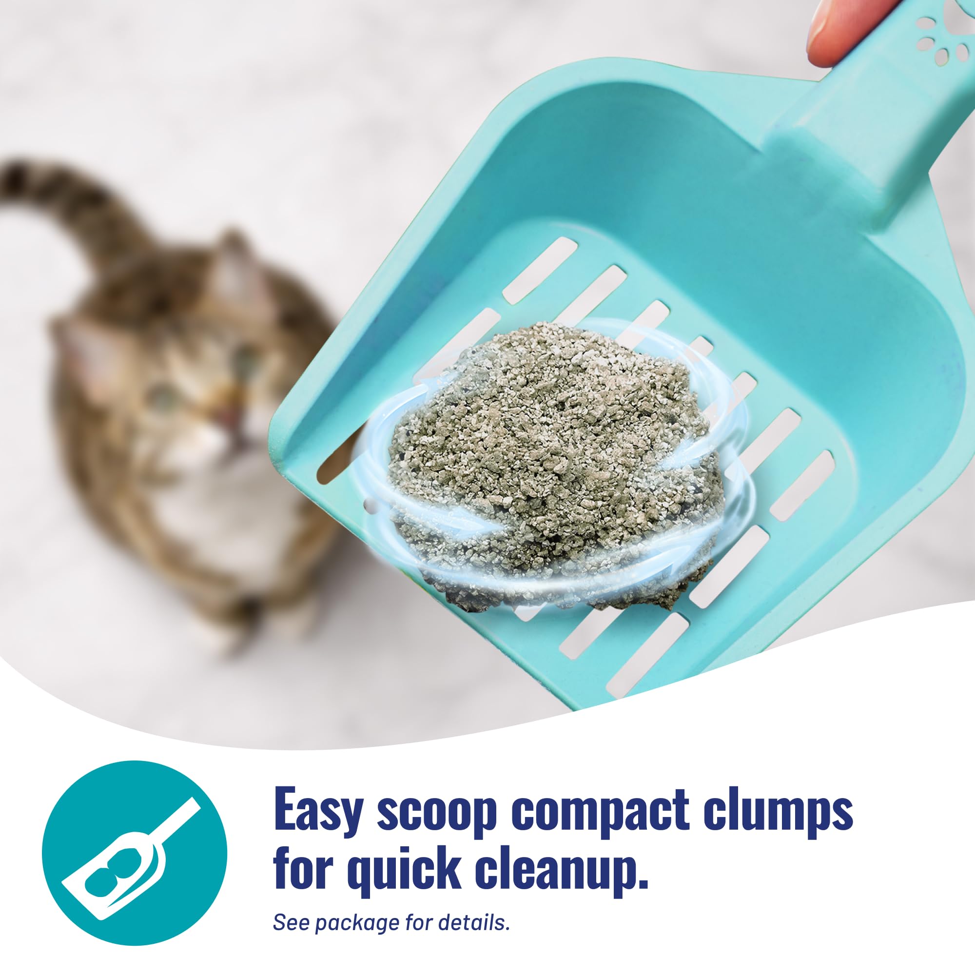 Cat's Pride mains portant le sachet soulignant la légèreté pratique