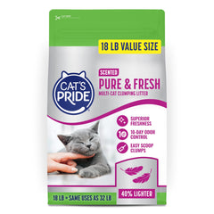 Cat's Pride sac 18 lb face avant, volume pratique et maniabilité