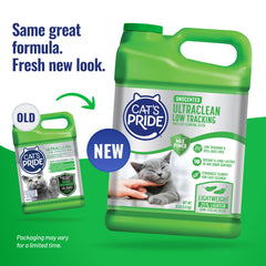 Cat's Pride gros plan sur granulés low-tracking montrant texture anti-pistage