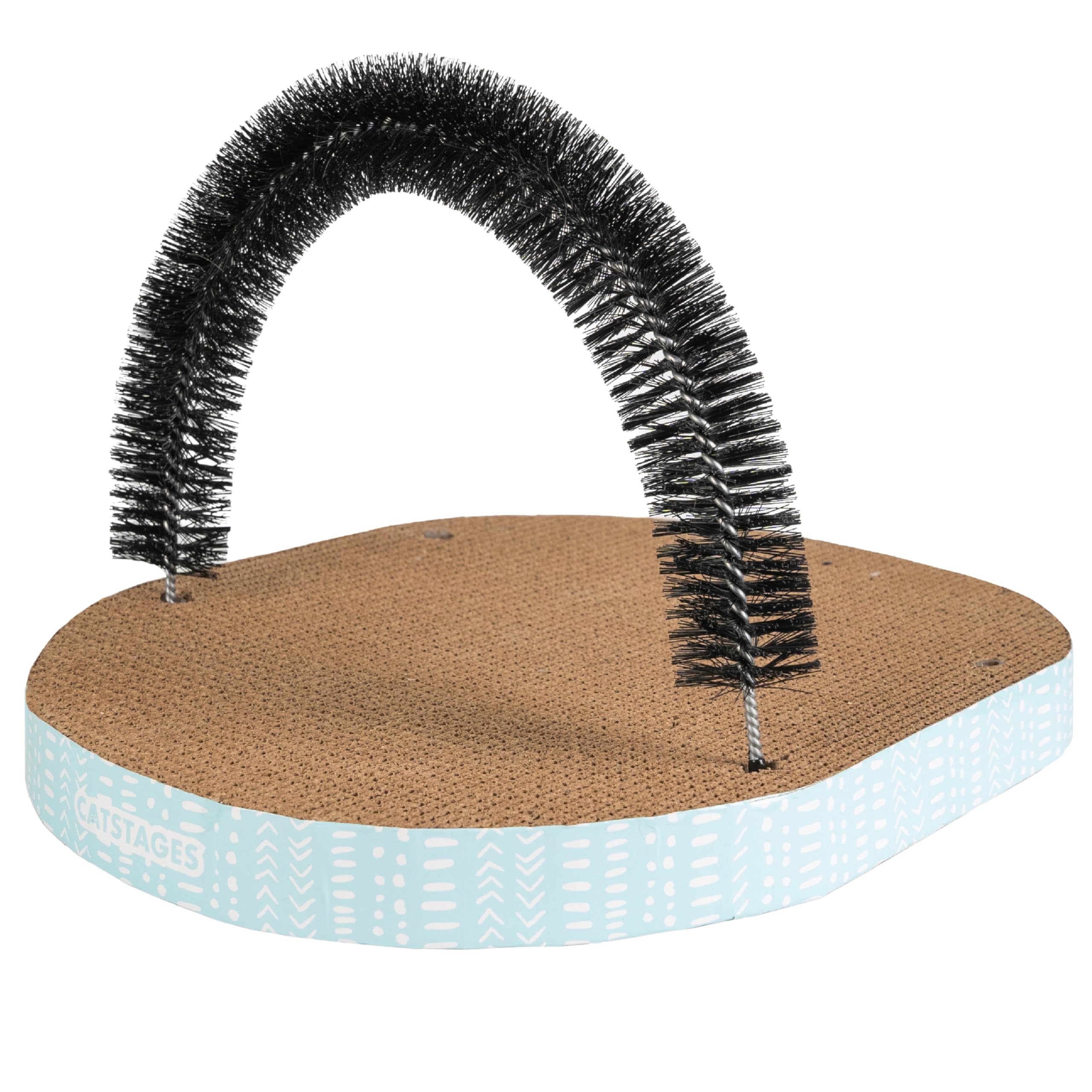 Catstages vue de face montrant le griffoir multifonction attractif