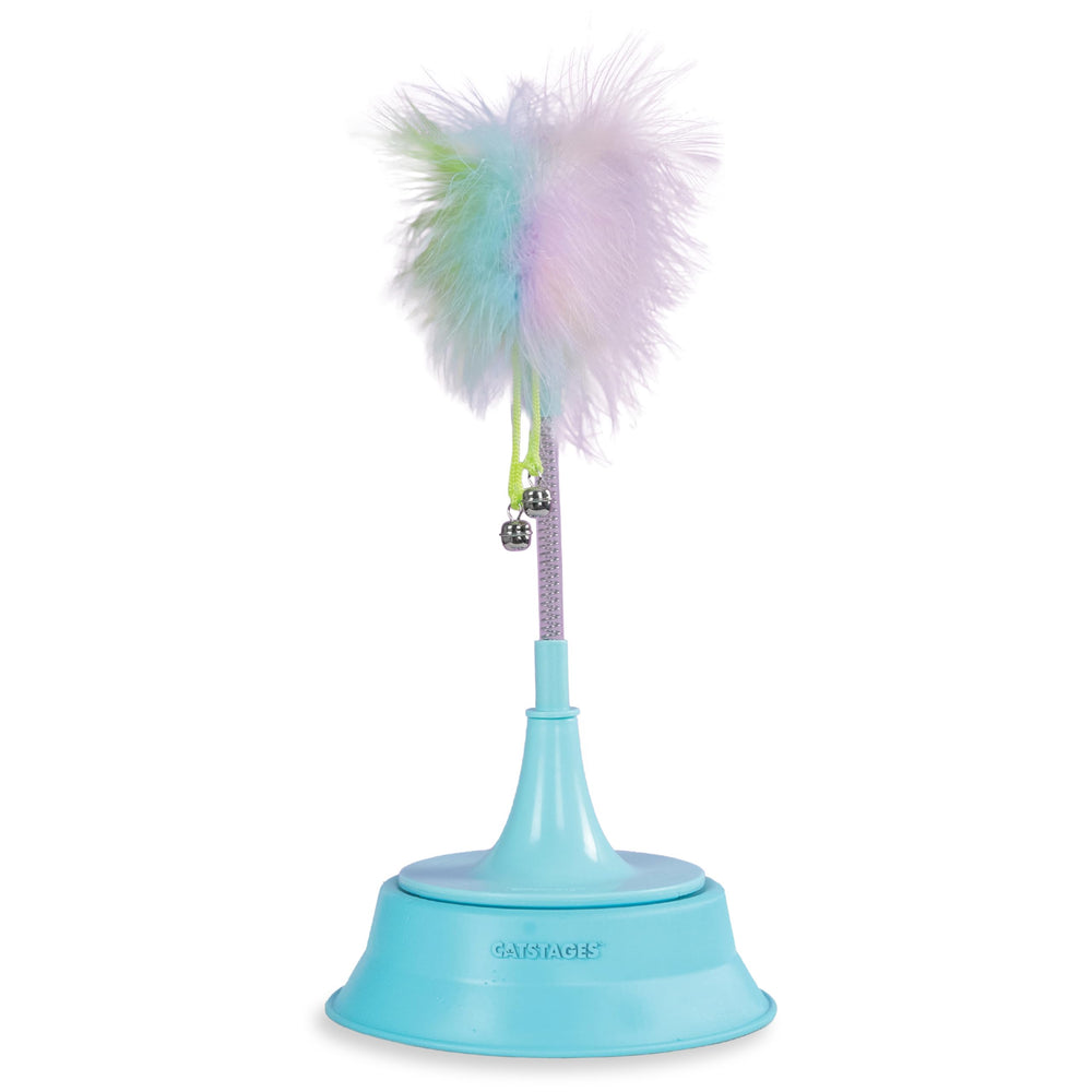Catstages vue frontale du jouet montrant design attirant et robustesse