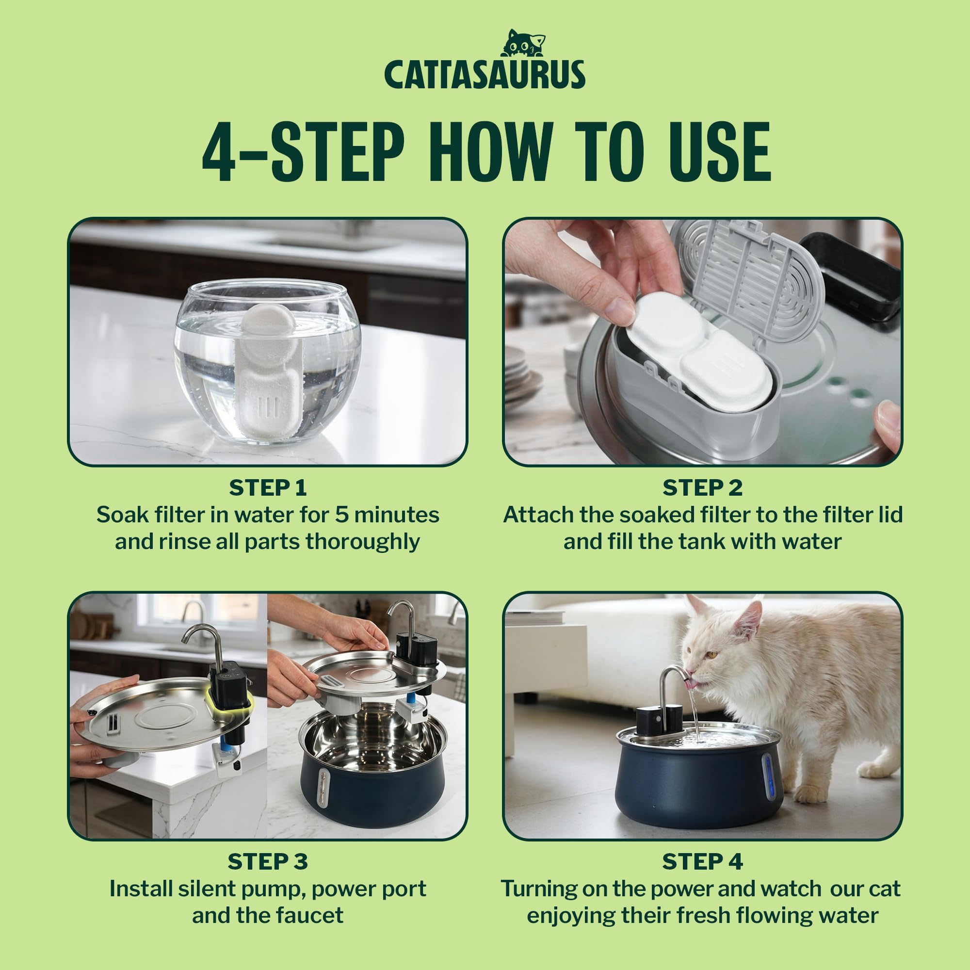 Cattasaurus pièces compatibles lave-vaisselle pour nettoyage efficace