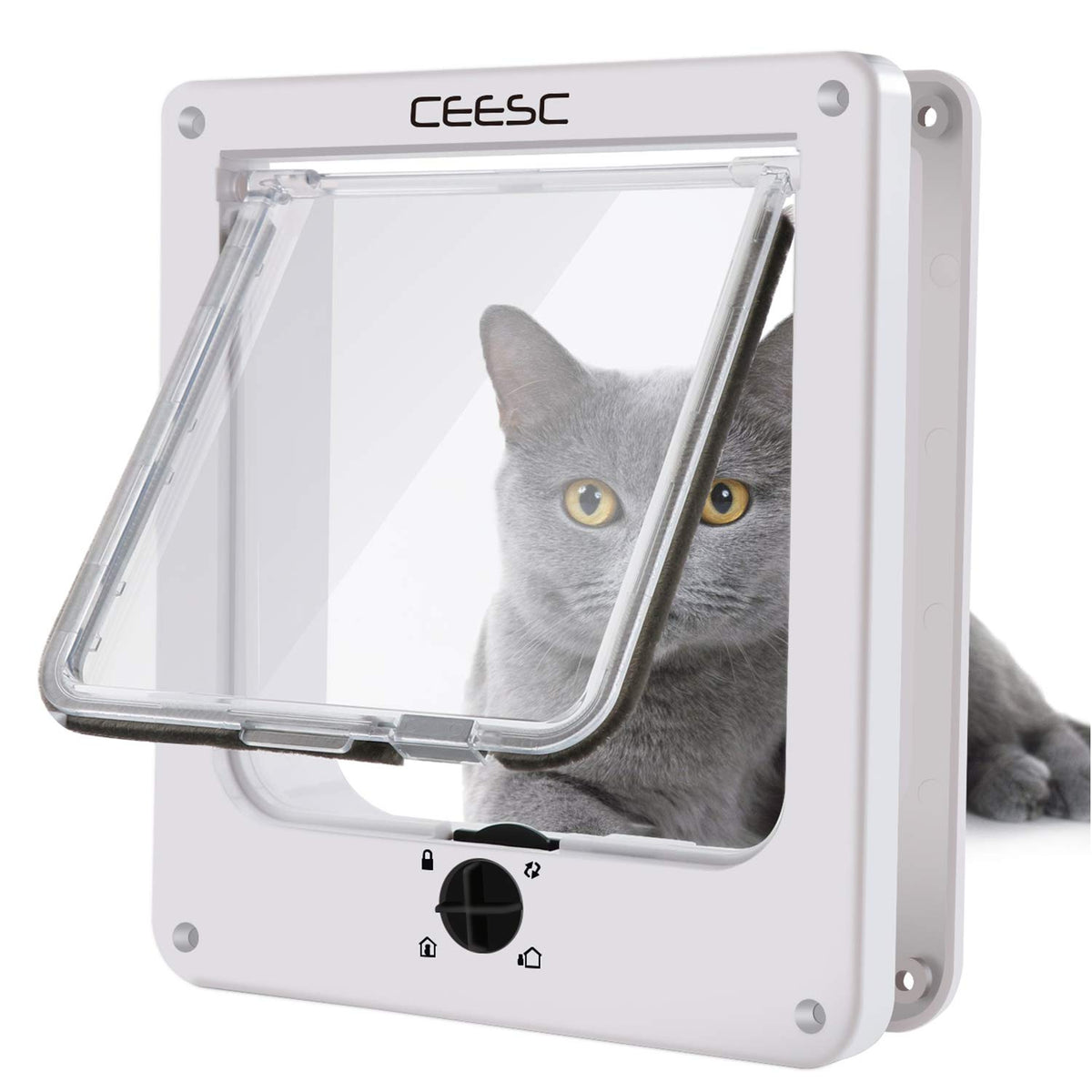 CEESC chatière face avant montrant le cadre blanc pour installation propre