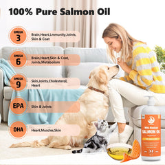 CeliAeh goutte d’huile de saumon illustrant texture pure et nutritive