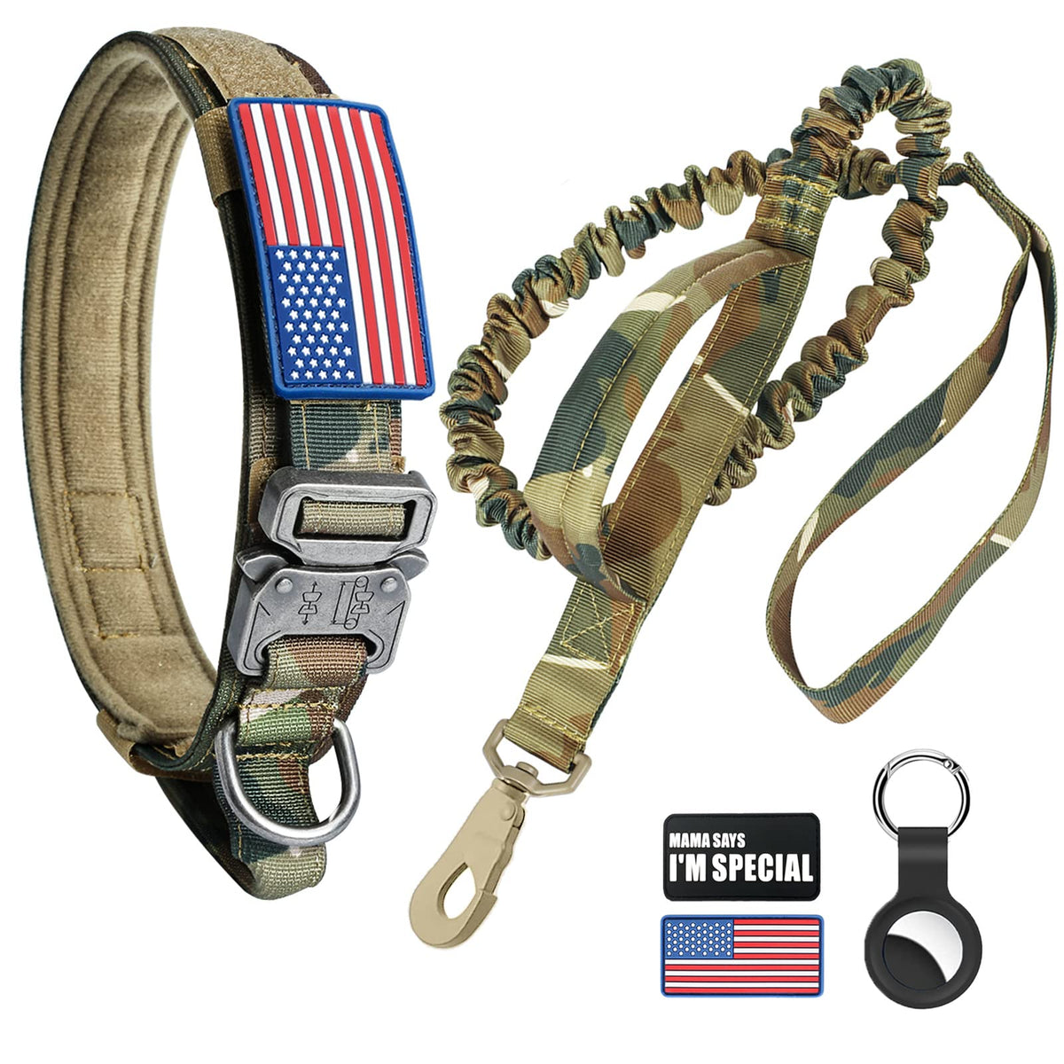 Celifelight collier camo face montrant maintien et style robuste