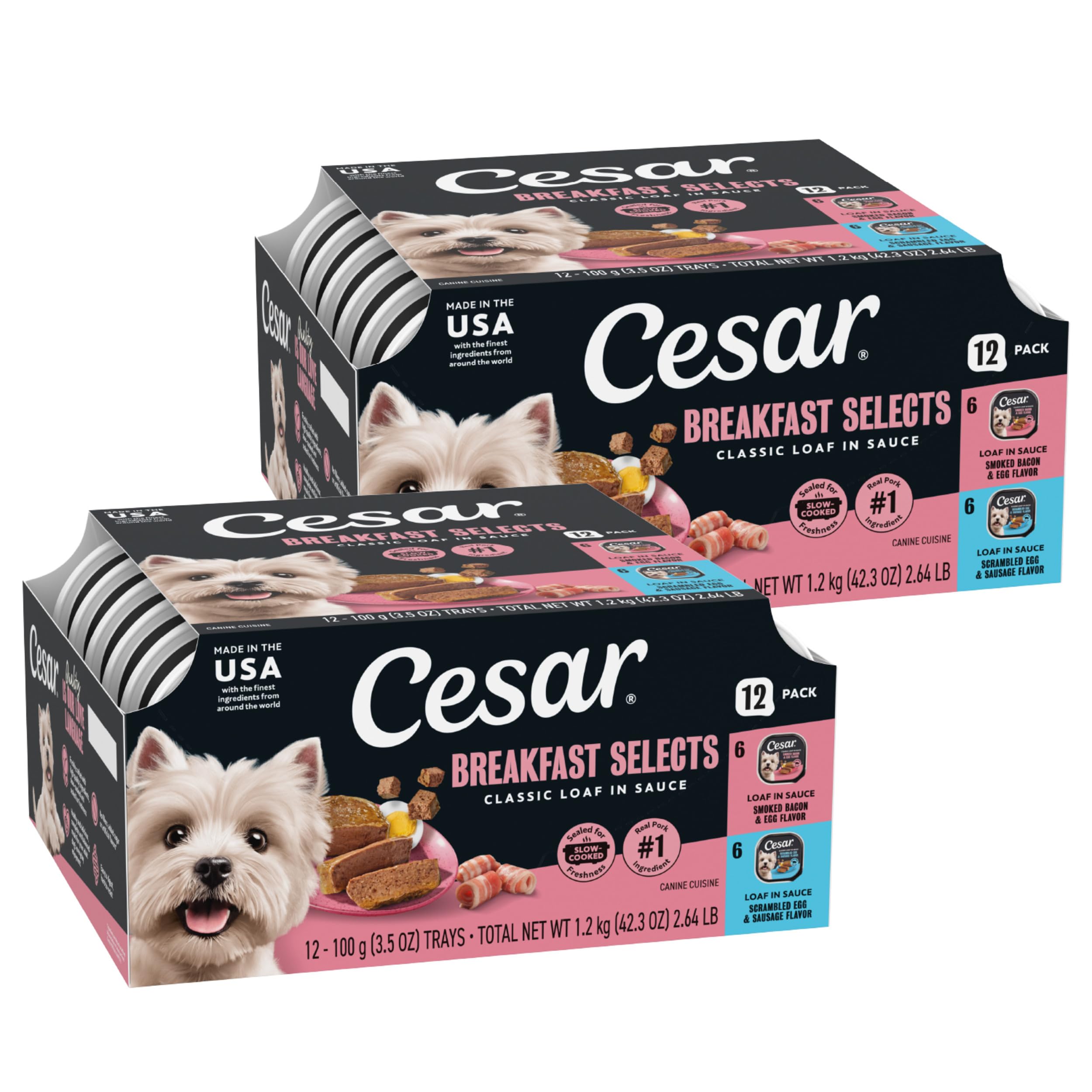 Cesar face avant du plateau montrant l’étiquette et l’appétence