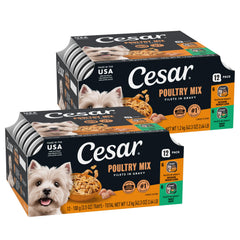 Cesar emballage avant montrant le pack 24 portions et praticité