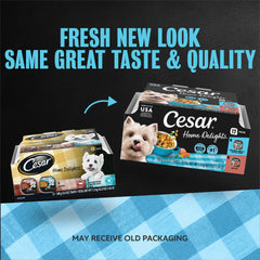 Cesar plateau ouvert gros plan montrant la présentation appétissante