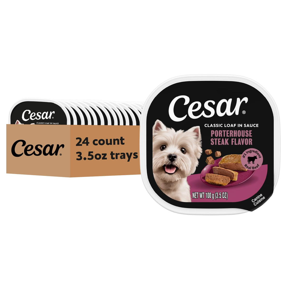 Cesar emballage 24 barquettes montrant praticité et variété