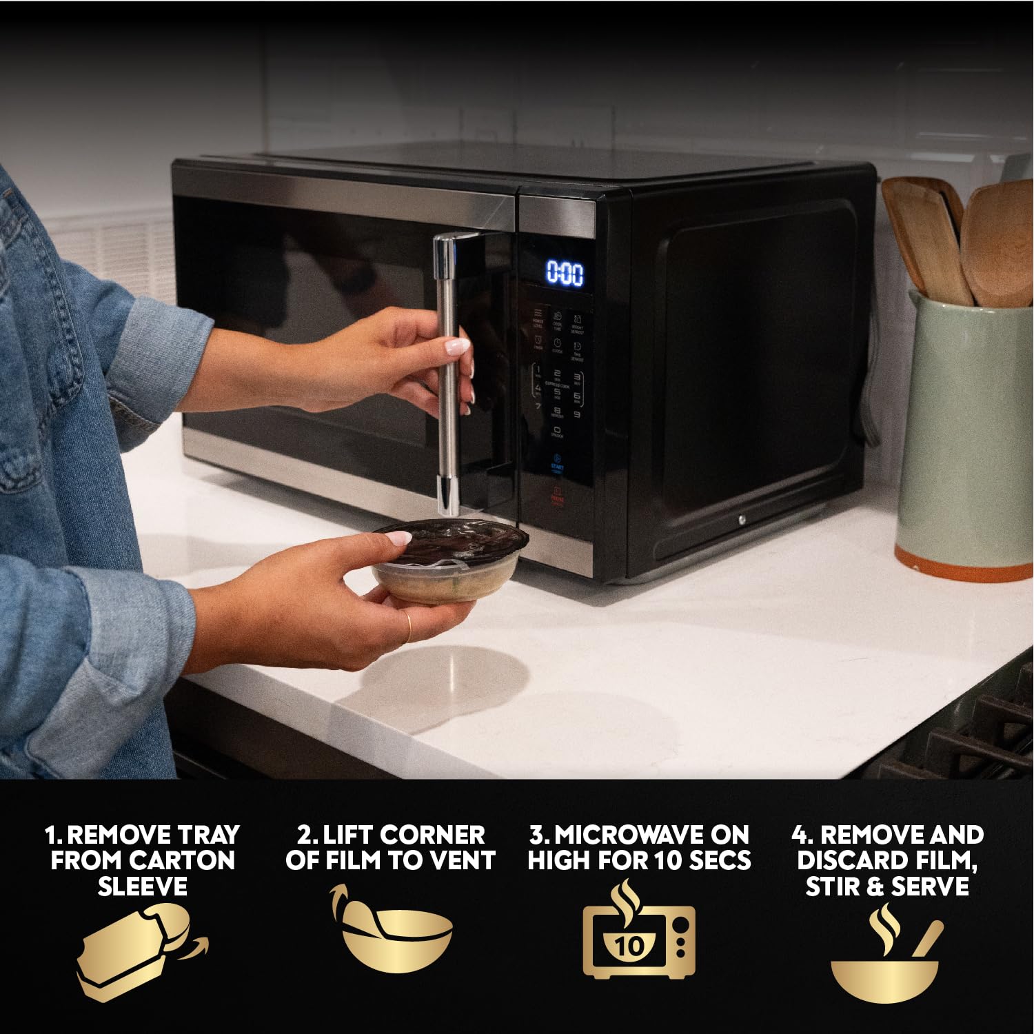 Cesar texture montrant patates douces et brocoli pour appétence