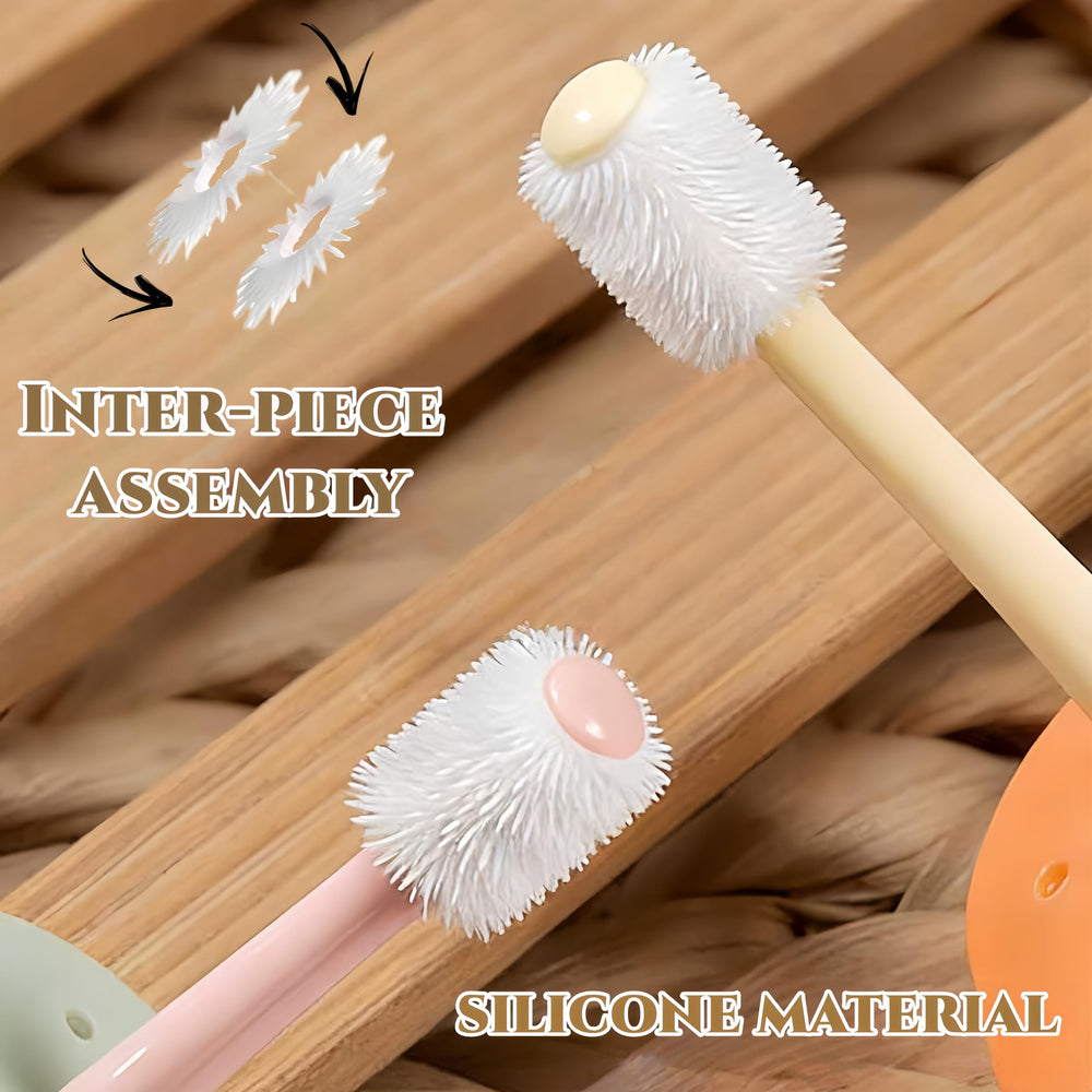 CGO brosse en usage sur chiot, facilite apprentissage hygiène