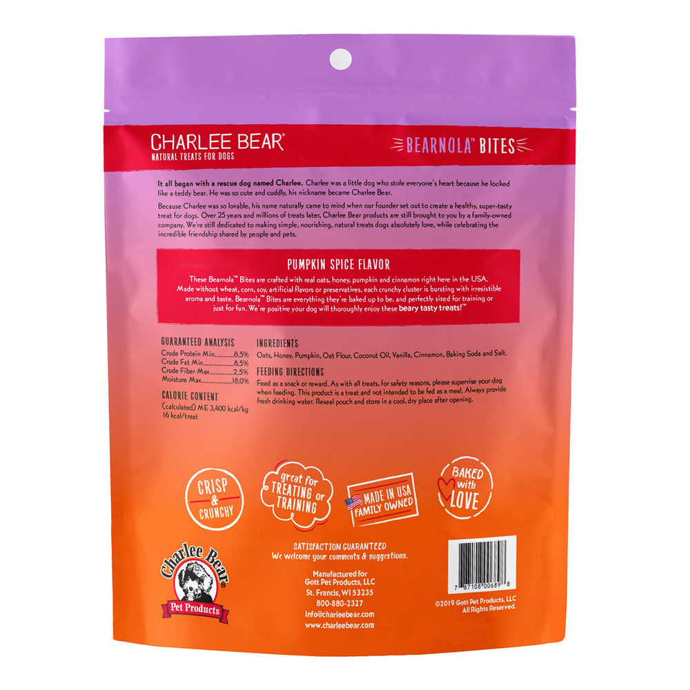 Charlee Bear bouchées gros plan illustrant texture et attractivité naturelle