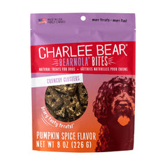 Charlee Bear emballage avant montrant sac refermable et avantage fraîcheur