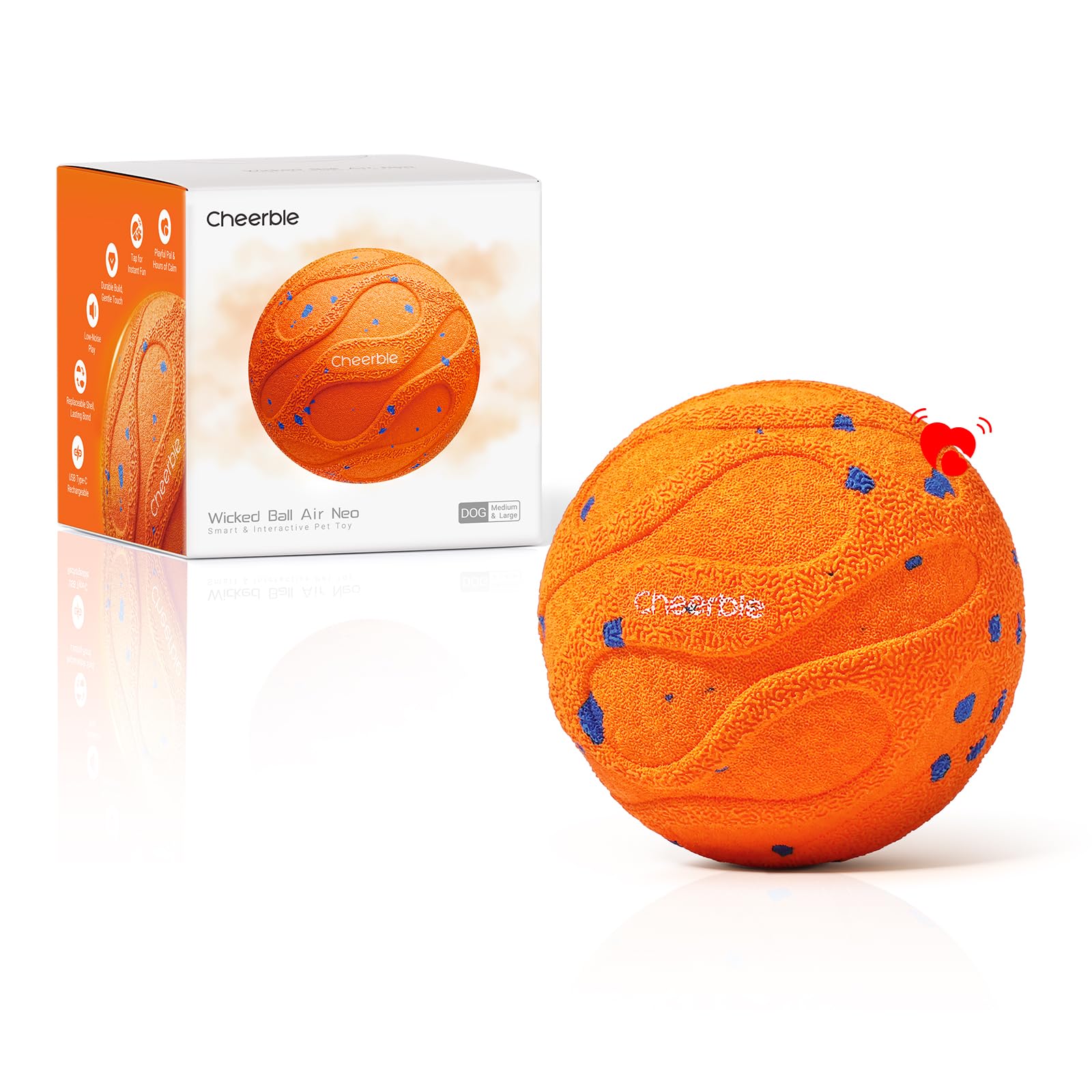 Cheerble Wicked Ball AIR Neo vue de face montrant la conception légère et apaisante