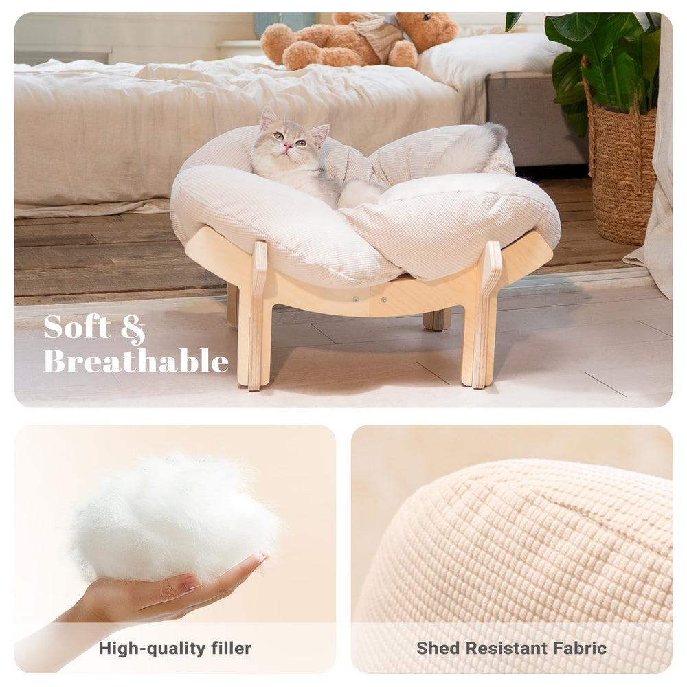 CHEERHOME PETS base bois croisée offrant stabilité et soutien sûr