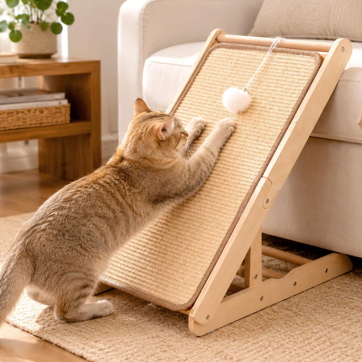 CHEERHOME PETS face avant montrant la rampe et protection des meubles