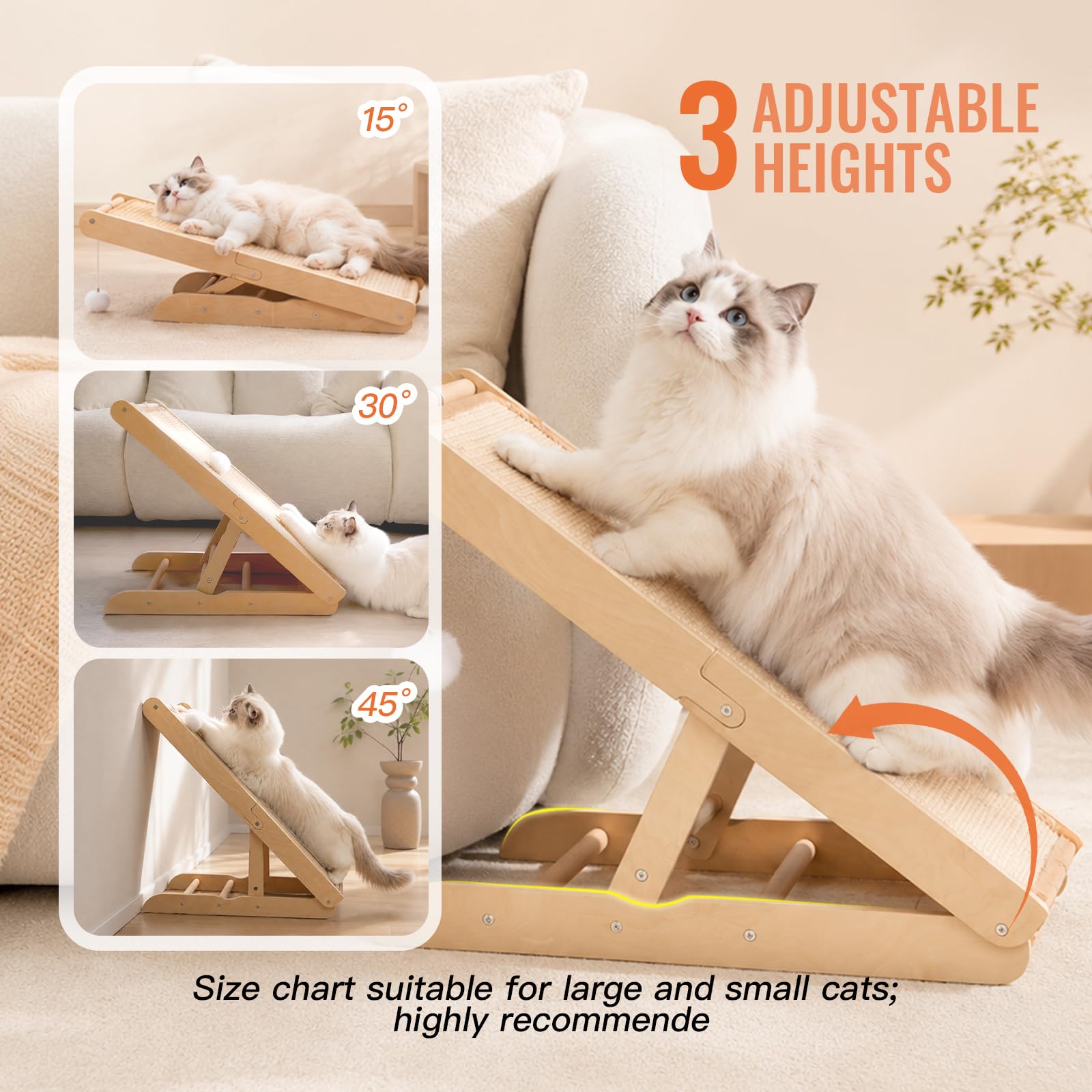 CHEERHOME PETS gros plan sisal montrant texture durable pour griffes