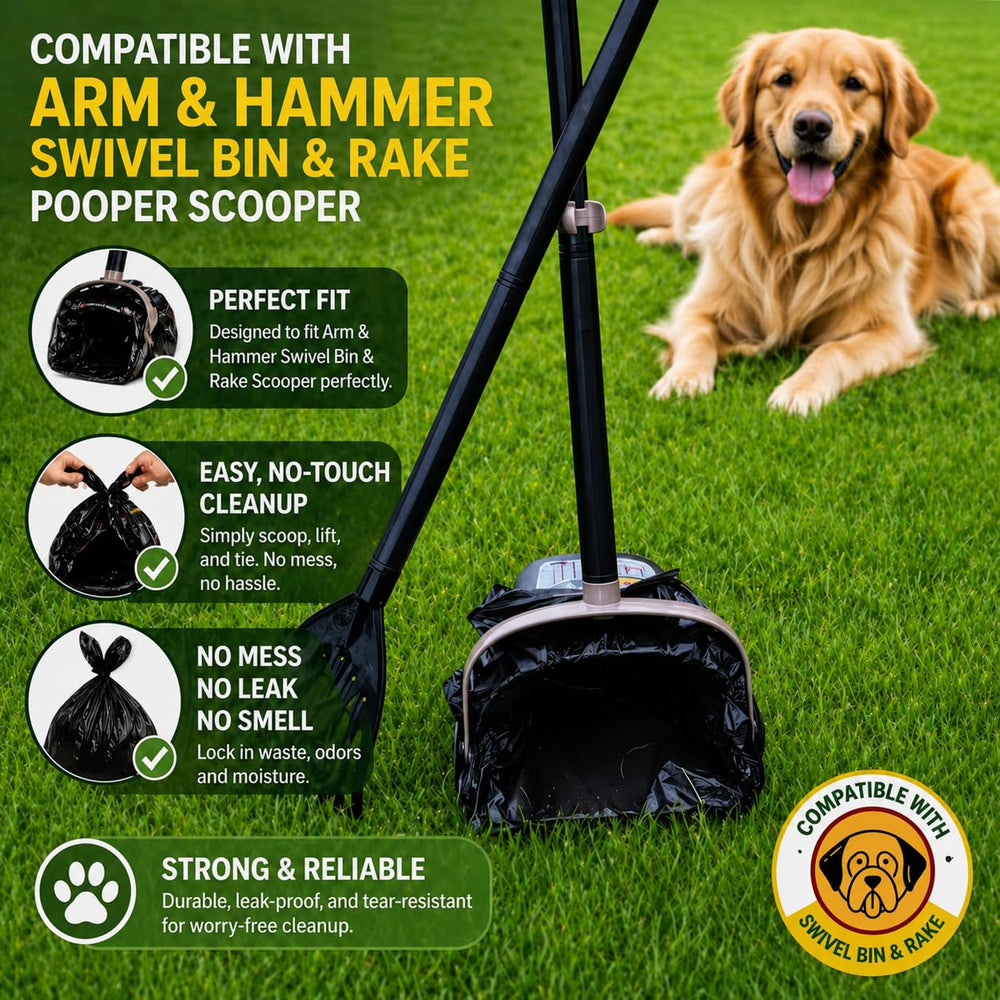 CHEFNENO sac compatible Arm & Hammer Swivel Bin, usage hygiénique simplifié