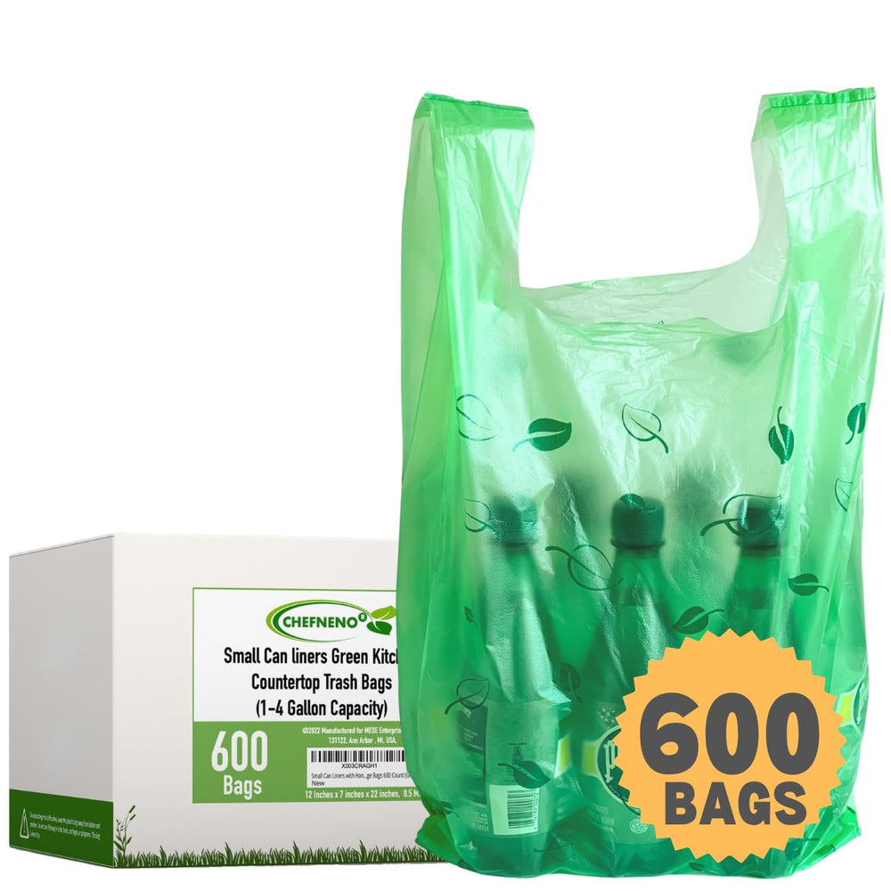 CHEFNENO avant emballage pack de 600 sacs, gain de place