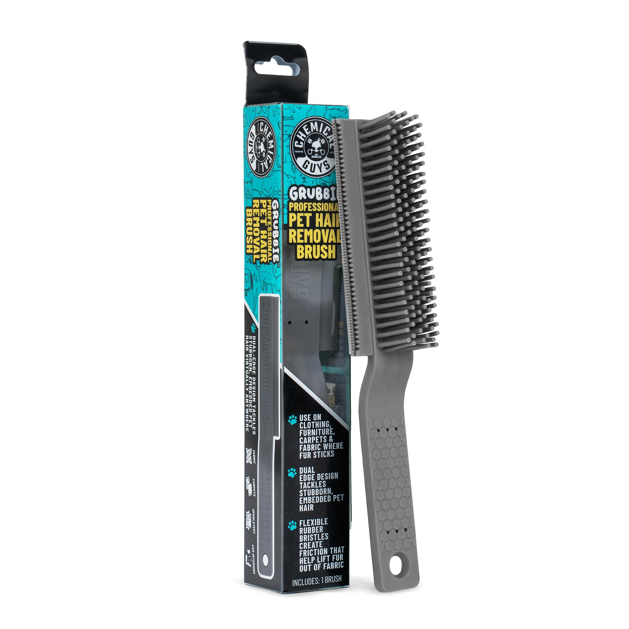 Chemical Guys brosse avant montrant design et tête 8 pouces utile