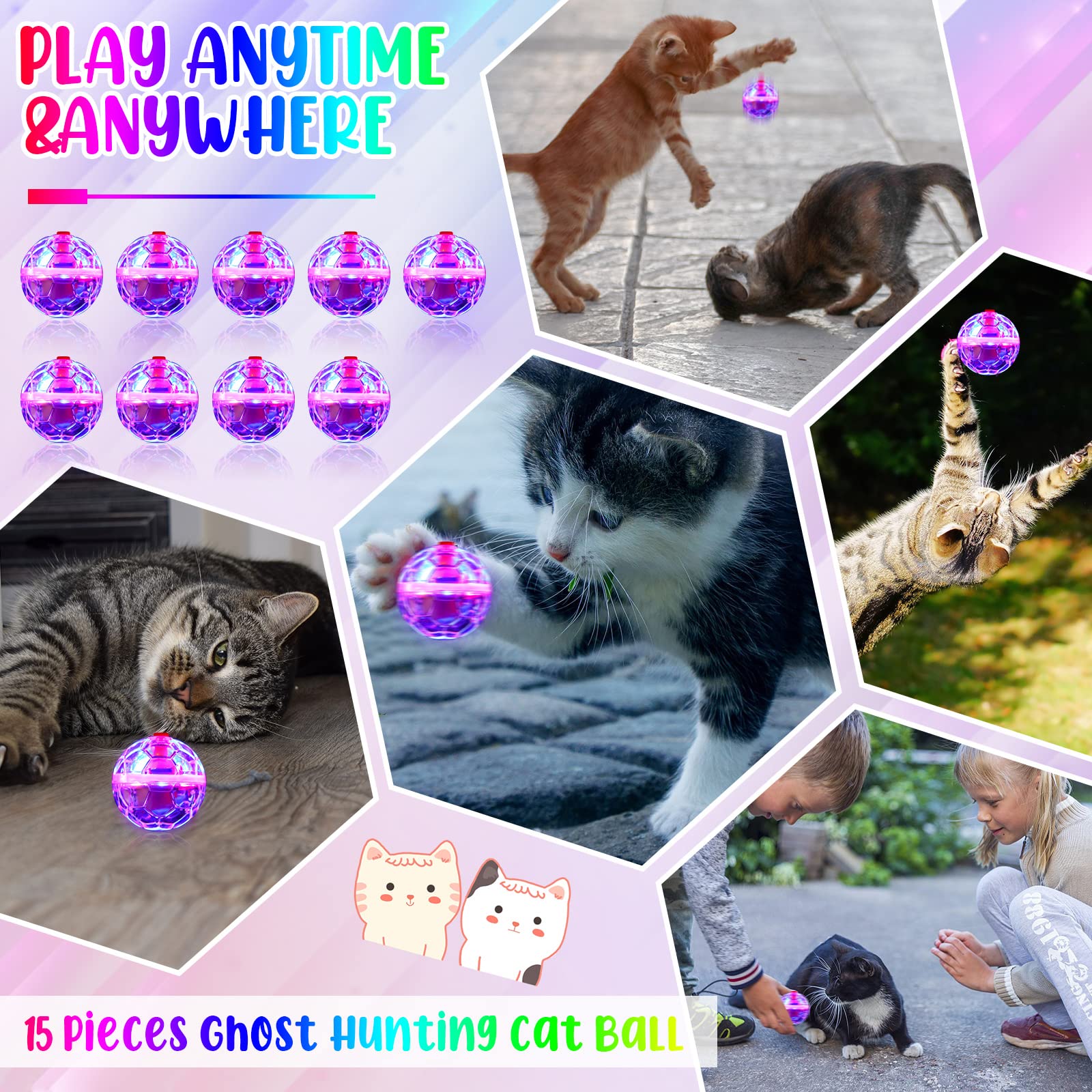 CHENGU boule en usage avec chat poursuivant stimulant l'exercice